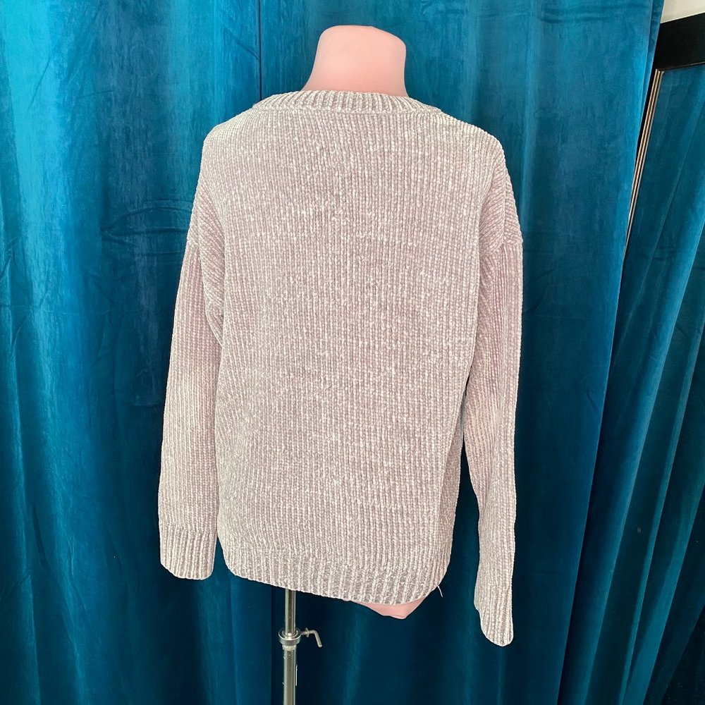 Gap Ribbed Knit Crew Neck Sweater Gray - Picture 3 of 7